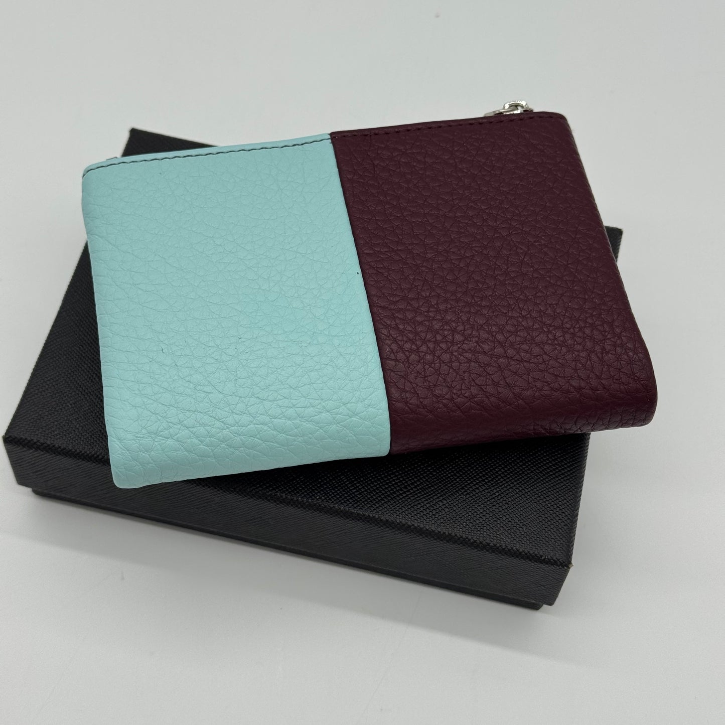 Faux Leather Tri Colour Purse Gift Boxed