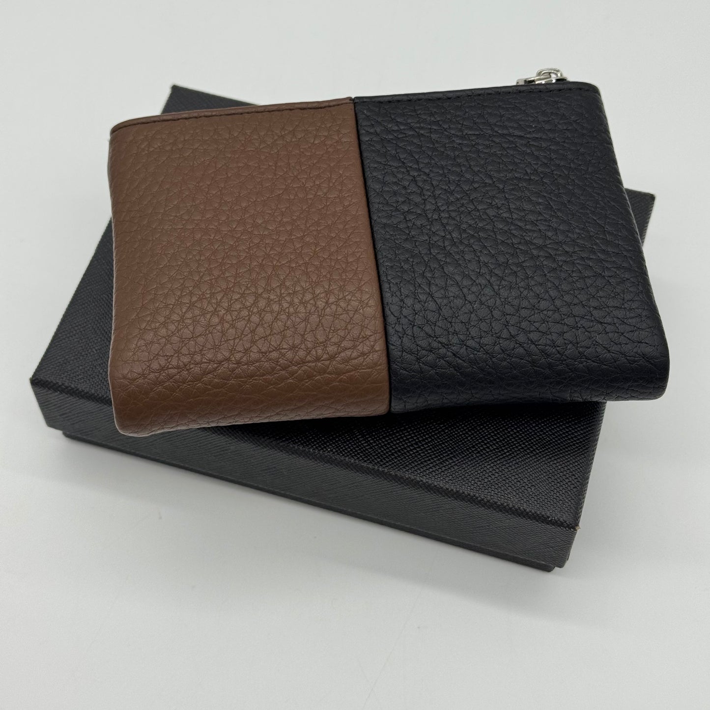 Faux Leather Tri Colour Purse Gift Boxed