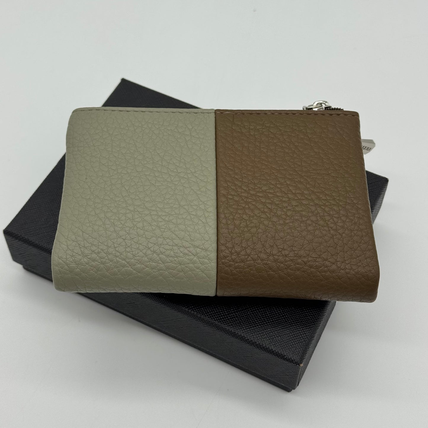 Faux Leather Tri Colour Purse Gift Boxed