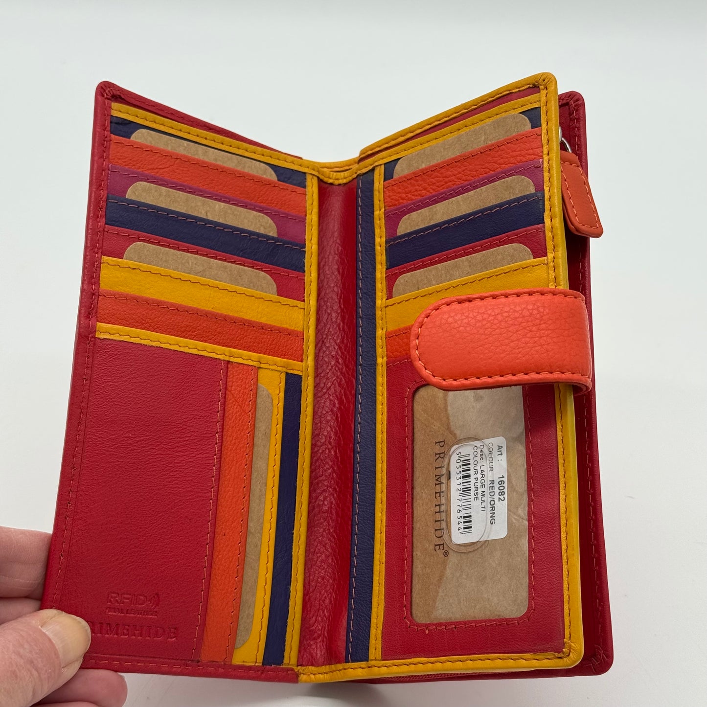 RFID Leather Multi Colour Wallet Purse