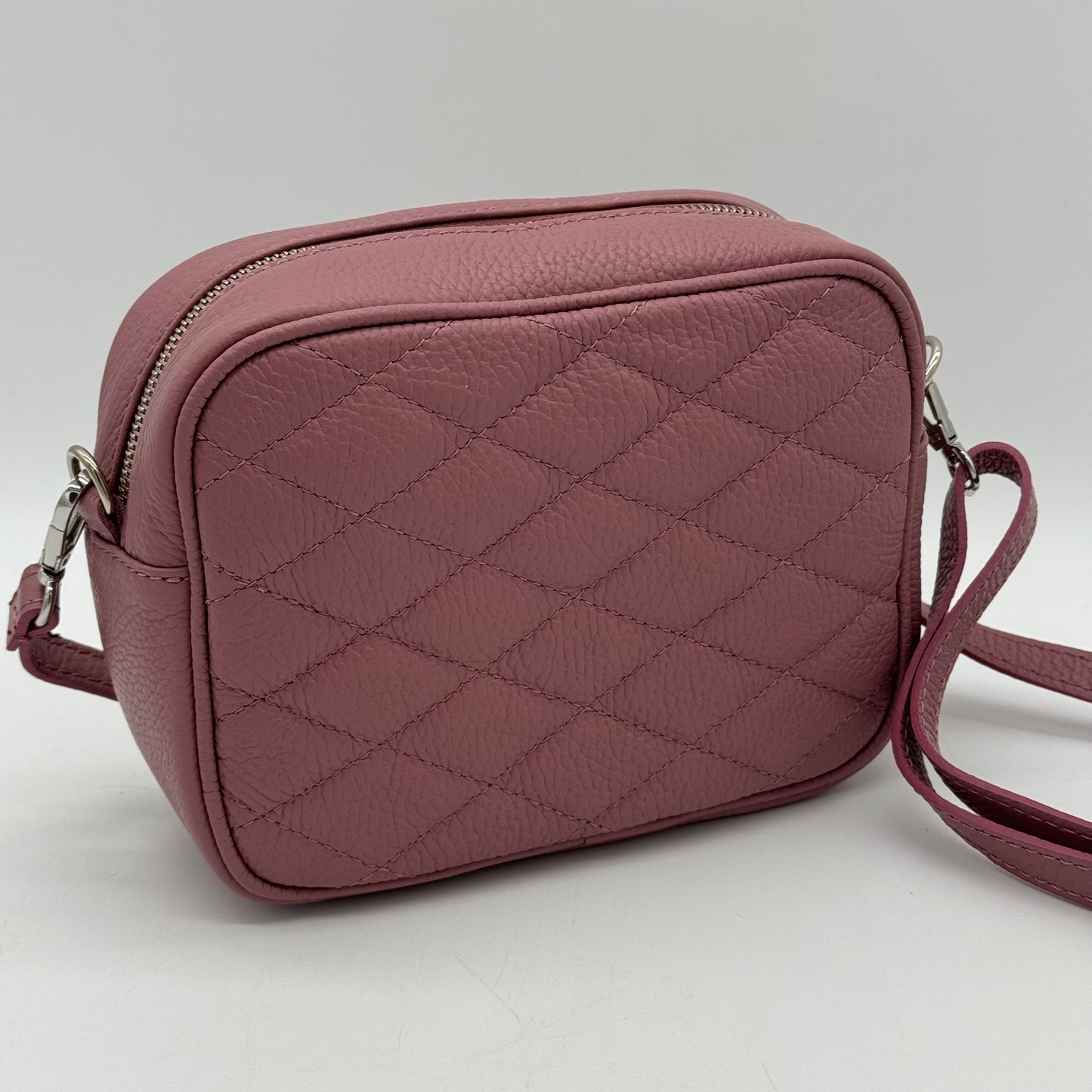 Leather Quilted Crossbody Bag