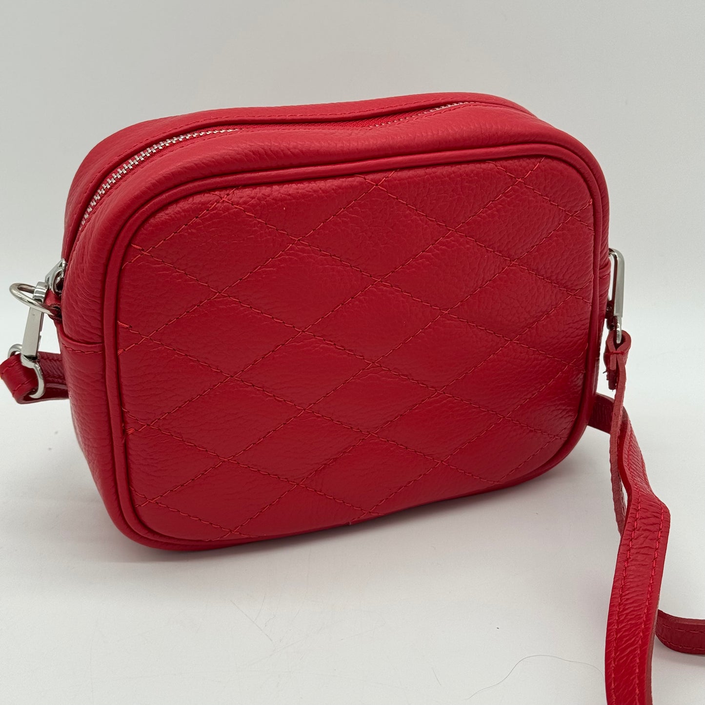 Leather Quilted Crossbody Bag
