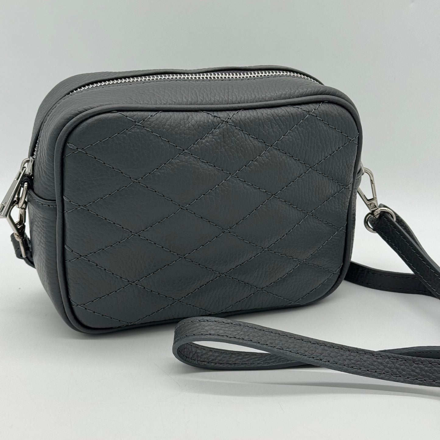 Leather Quilted Crossbody Bag