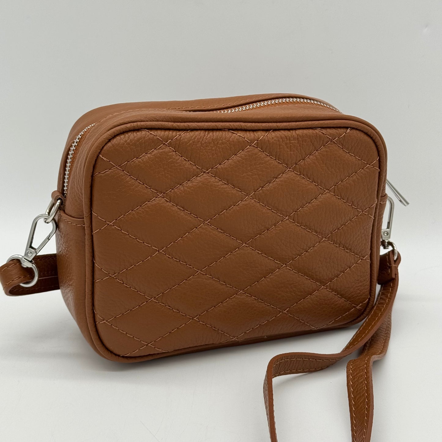 Leather Quilted Crossbody Bag