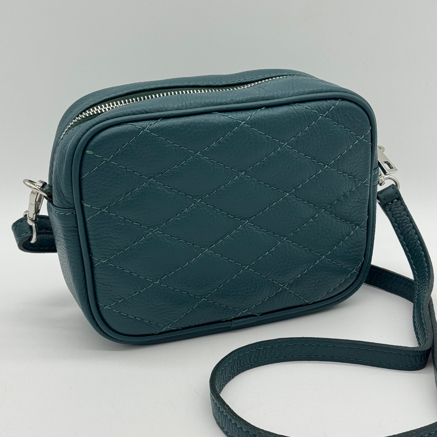 Leather Quilted Crossbody Bag