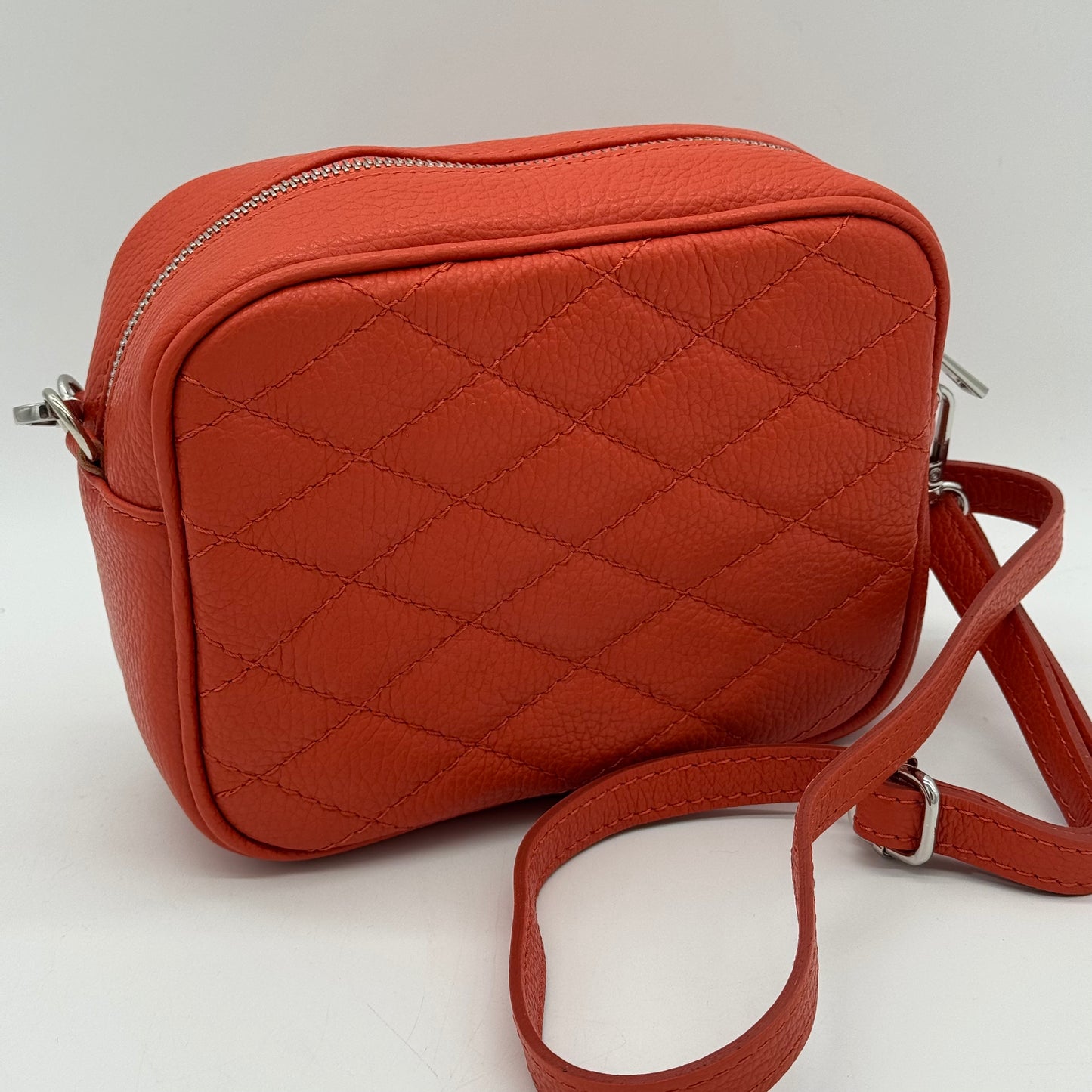 Leather Quilted Crossbody Bag
