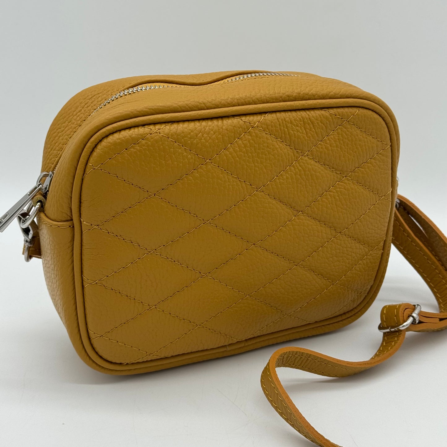 Leather Quilted Crossbody Bag
