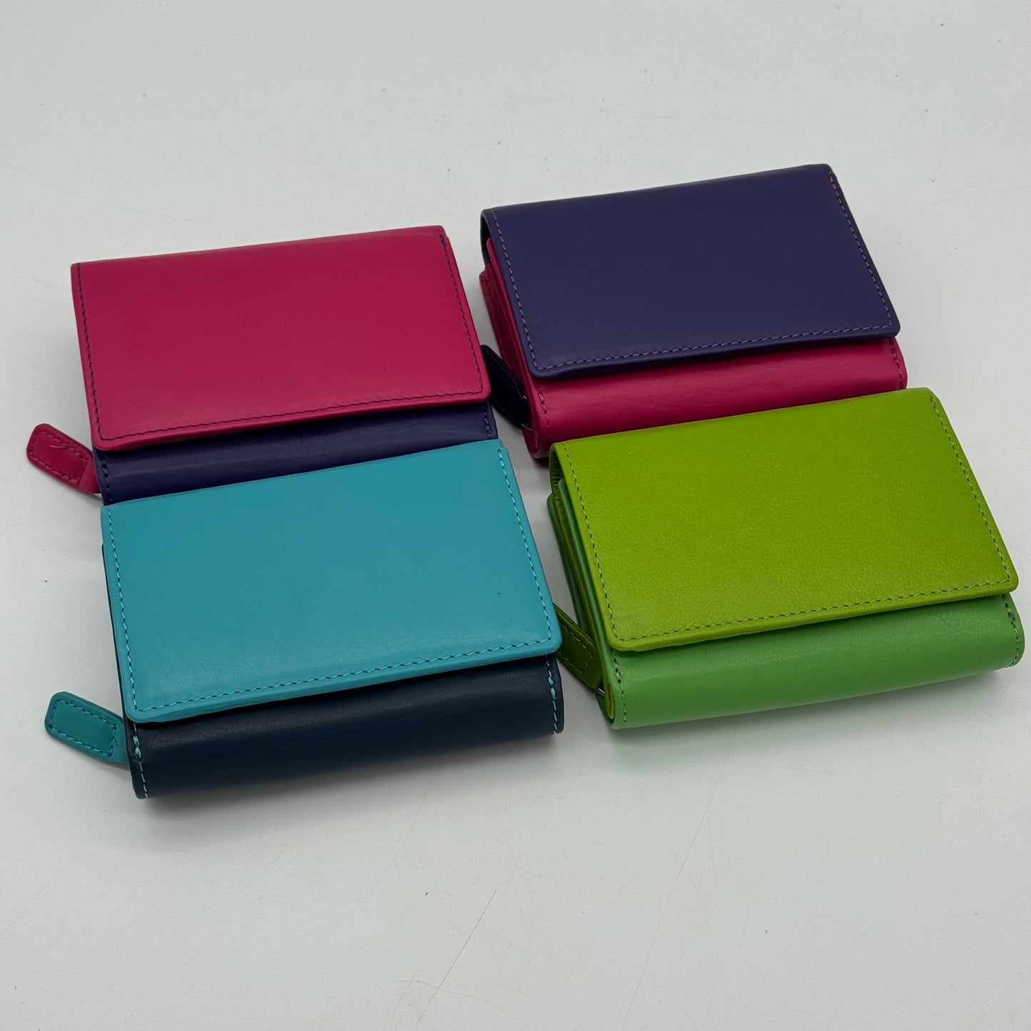 RFID Leather Multi Colour Wallet Purse