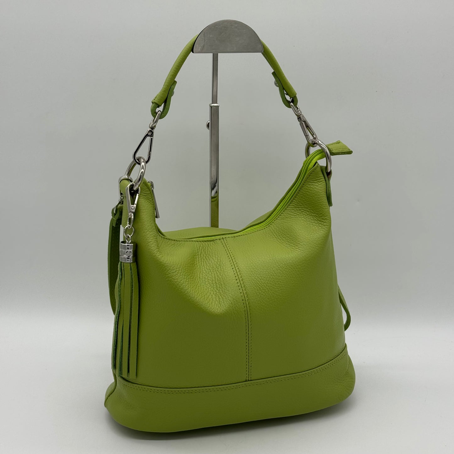 Leather Shoulder Crossbody Tassel Bag