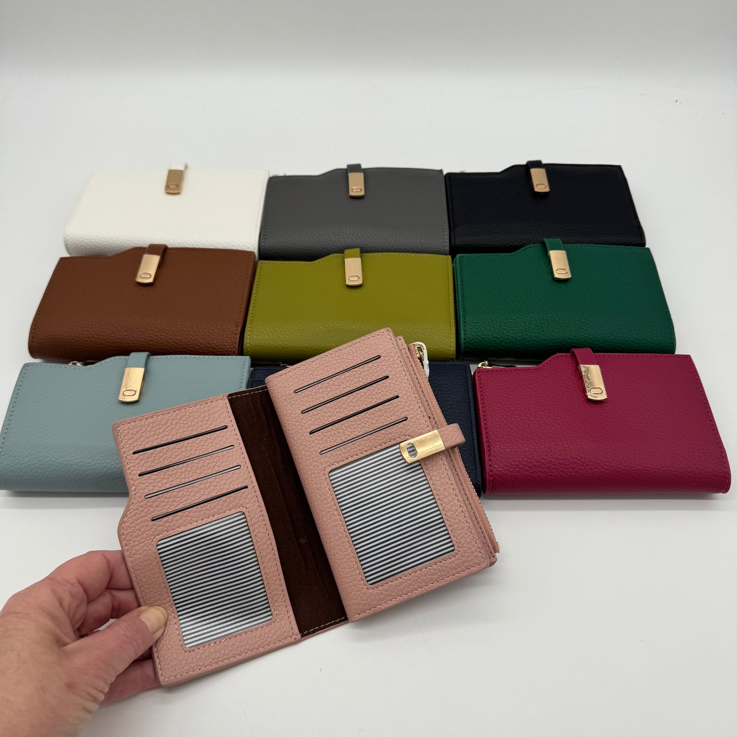Faux Leather RFID Bifold Purse