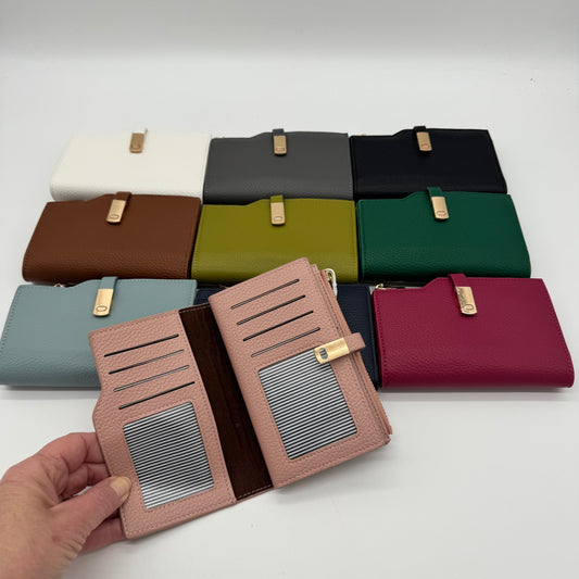 Faux Leather RFID Bifold Purse