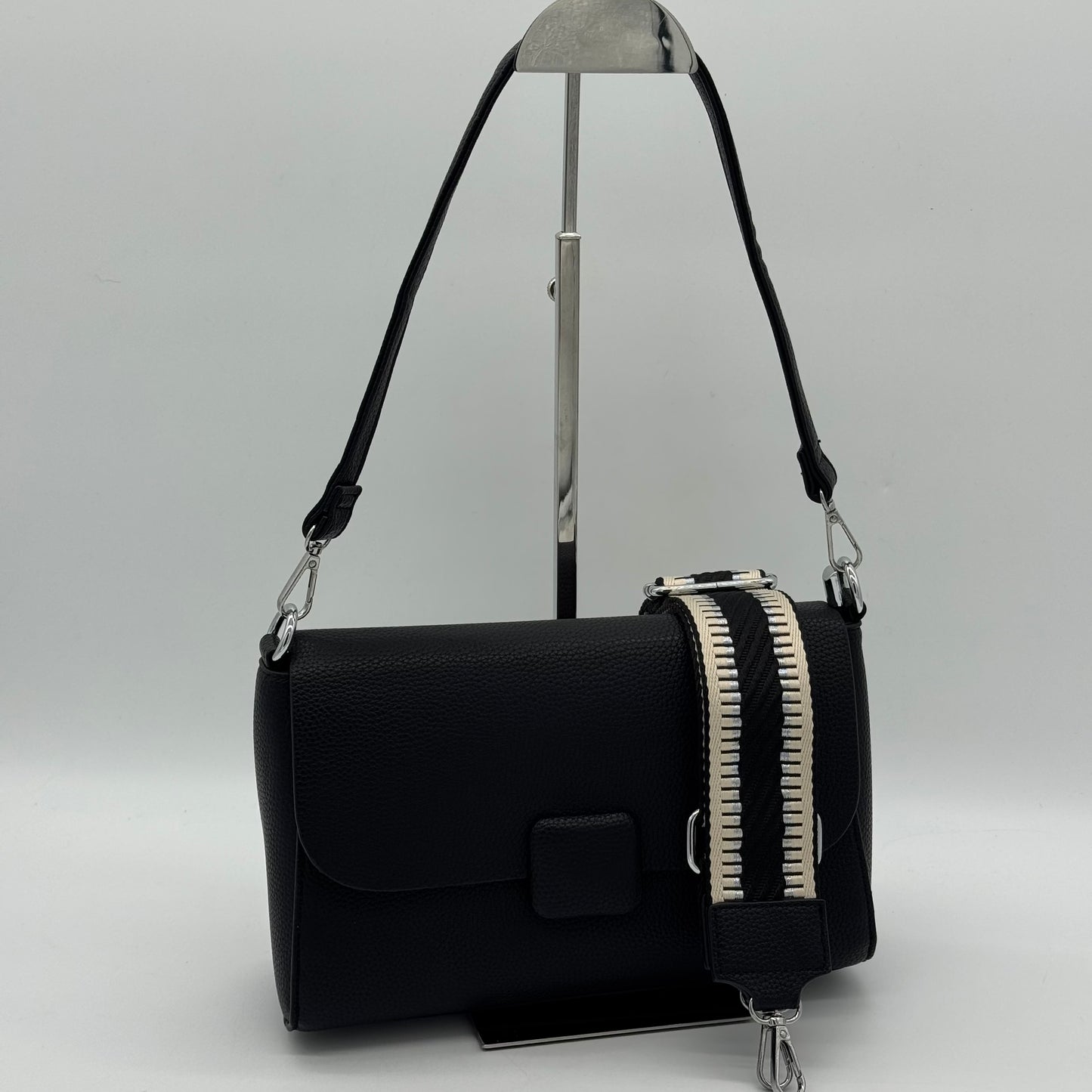 Faux Leather Crossbody Shoulder Bag