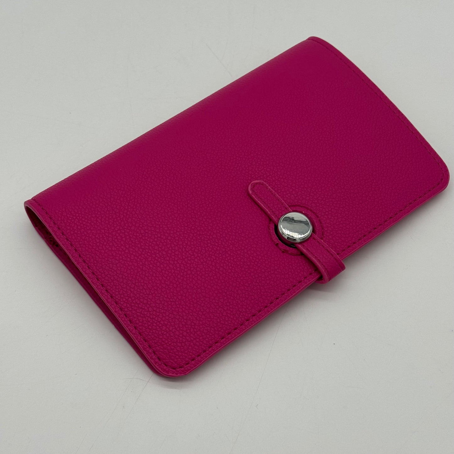 Faux Leather Folded Tavel Wallet Purse