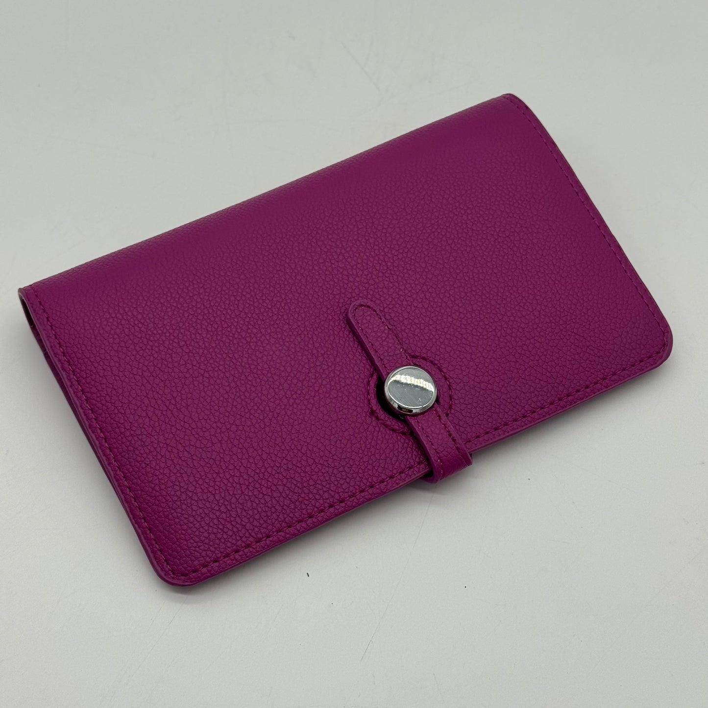 Faux Leather Folded Tavel Wallet Purse