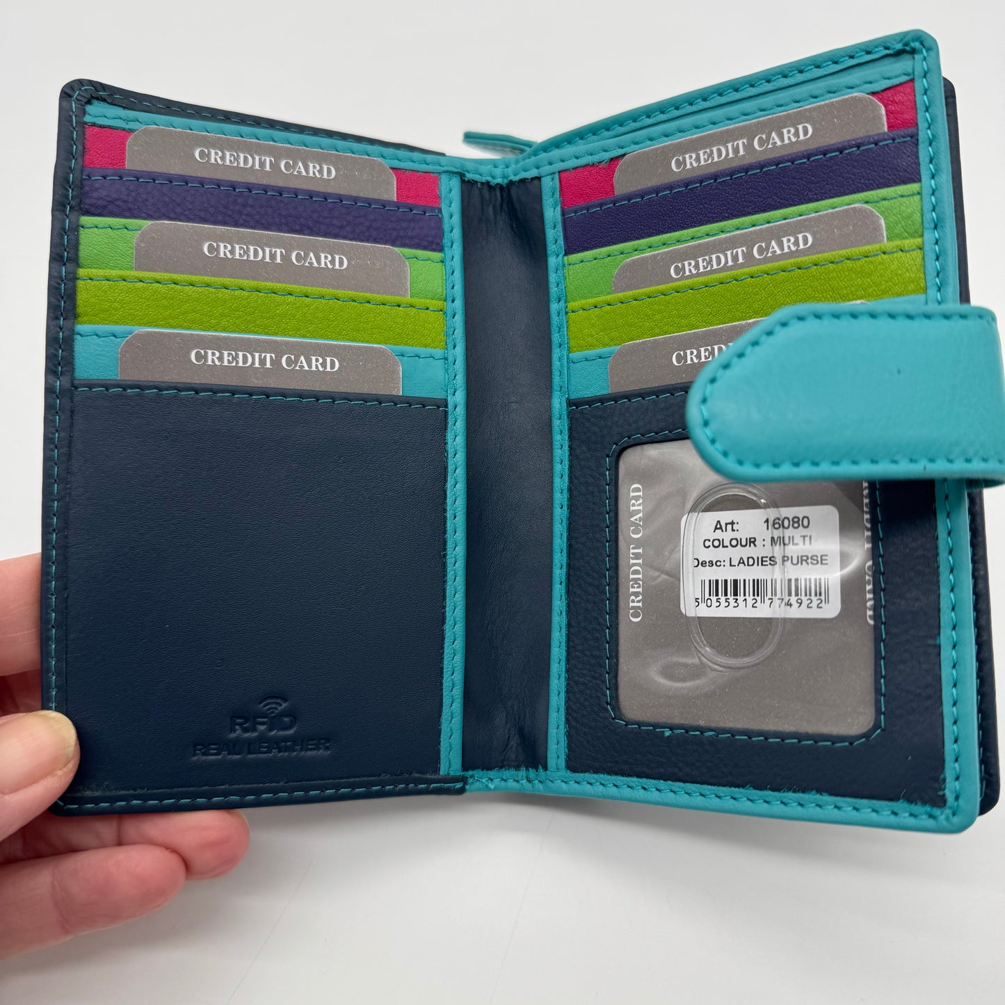 RFID Leather Wallet Purse