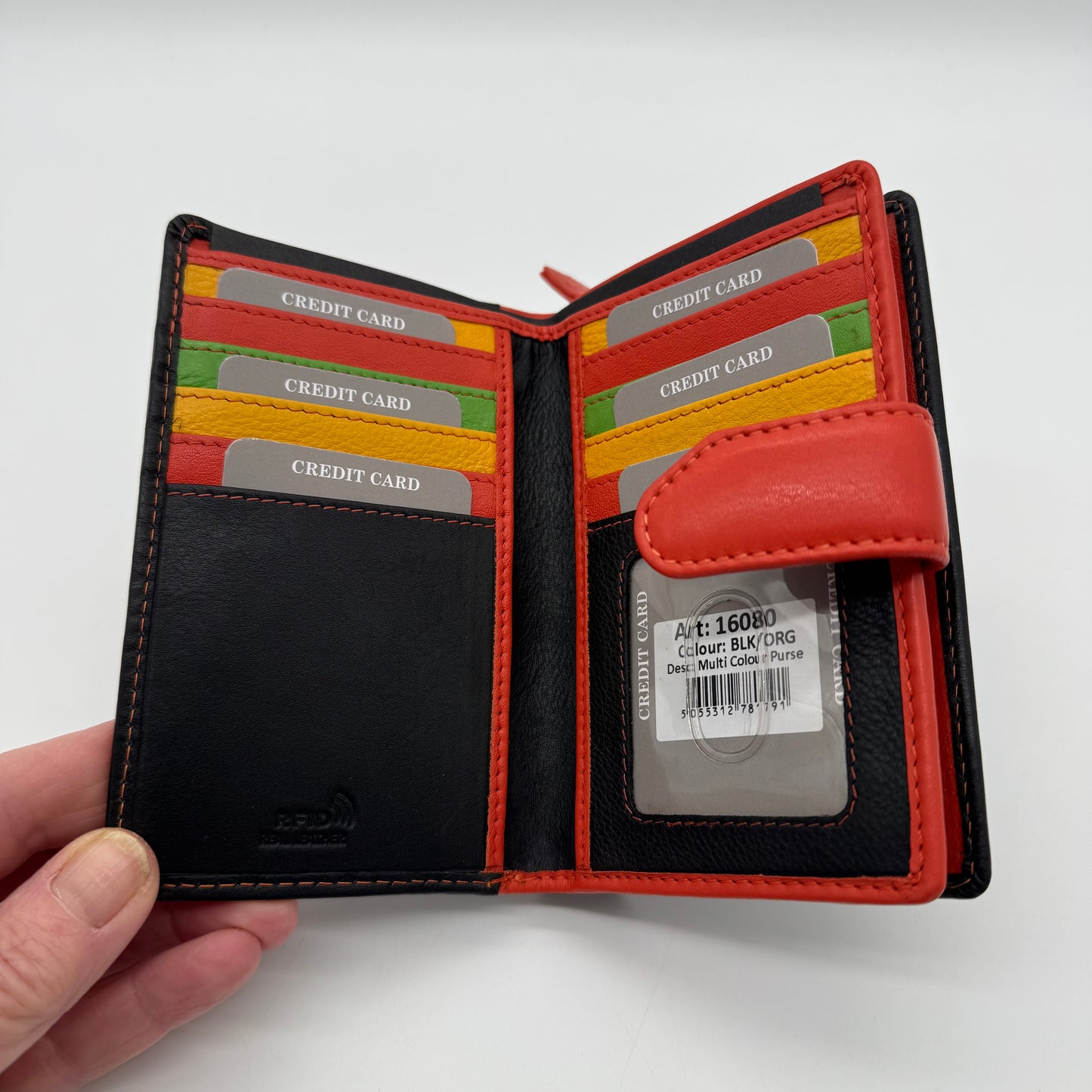 RFID Leather Wallet Purse