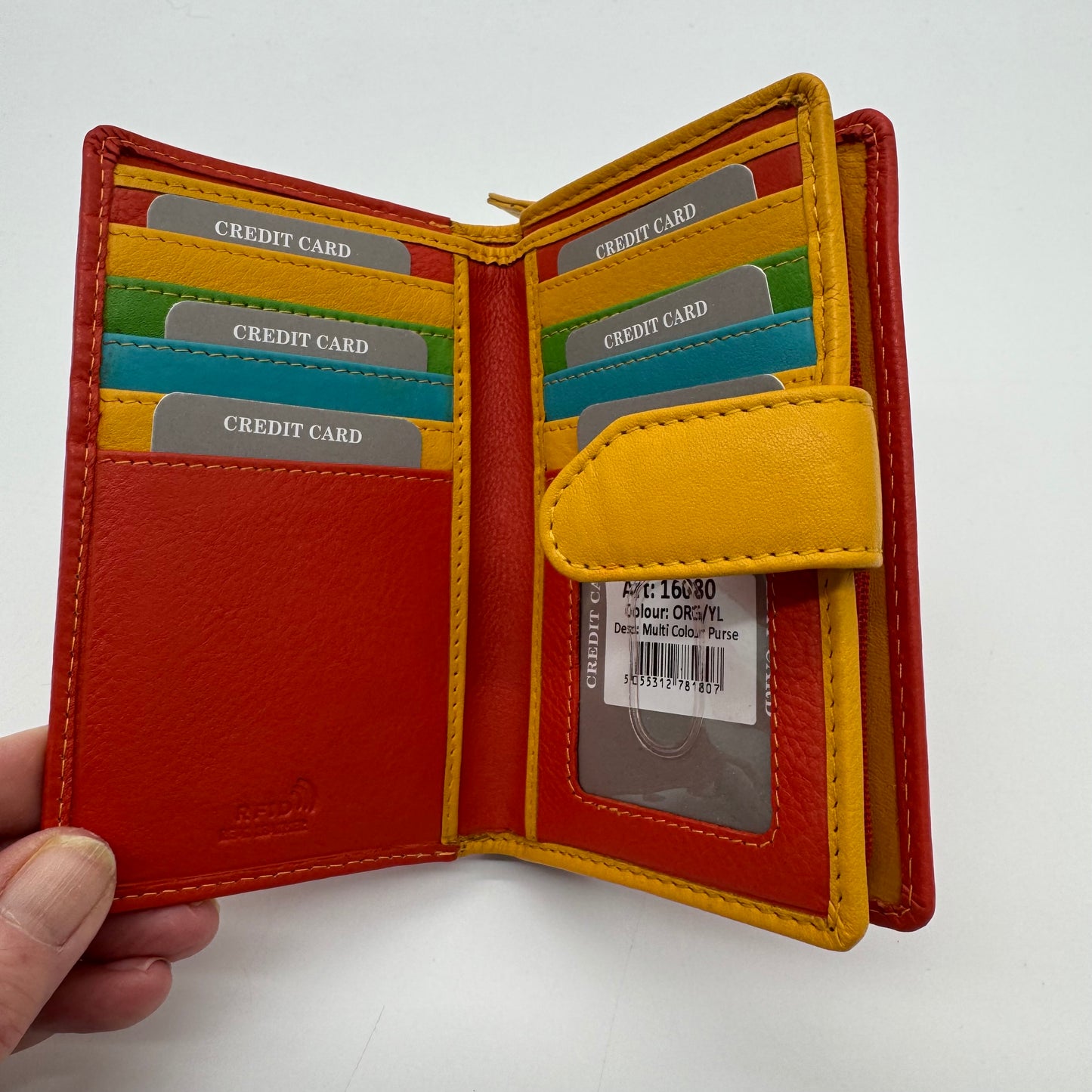 RFID Leather Wallet Purse