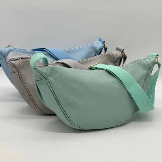 Faux Leather Dumpling Bag