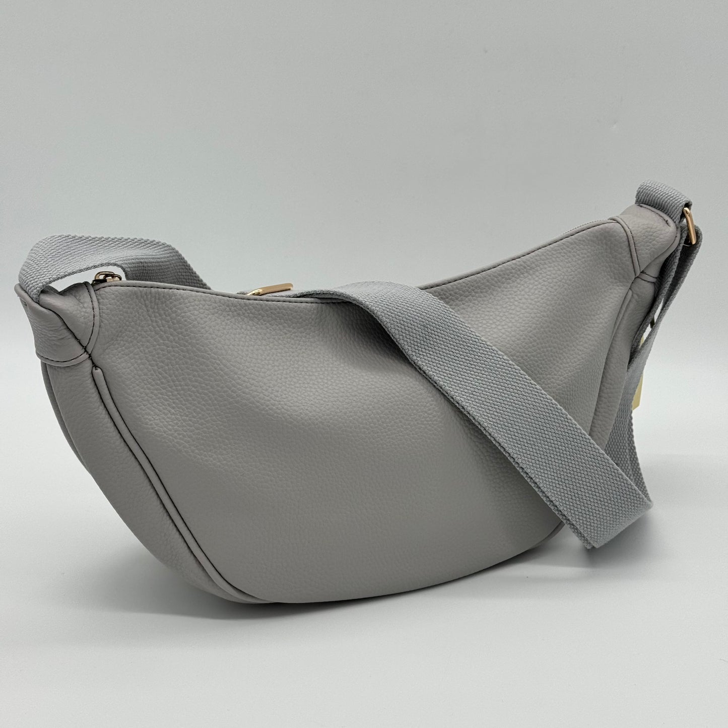 Faux Leather Dumpling Bag