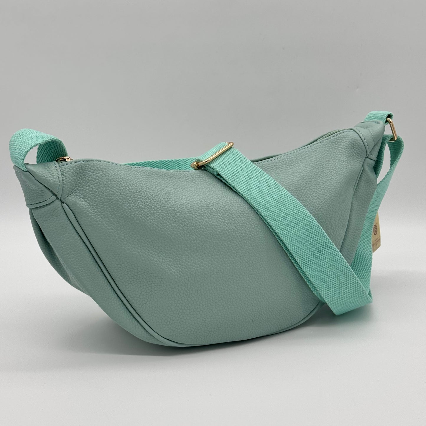 Faux Leather Dumpling Bag