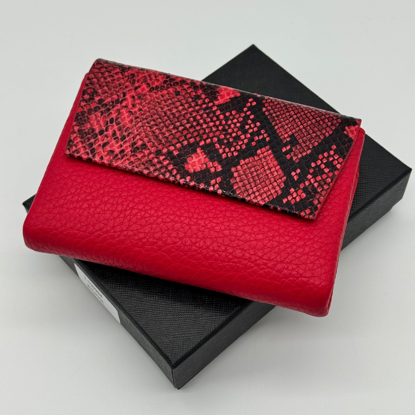 Faux Leather Snake Print Purse Gift Boxed