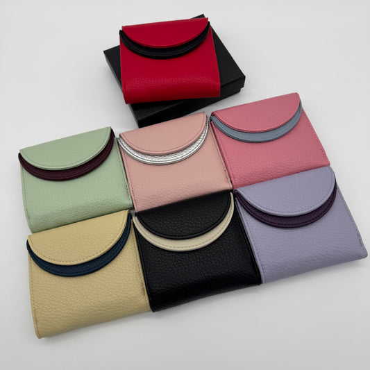 Faux Leather Two Tone Purse Gift Boxed