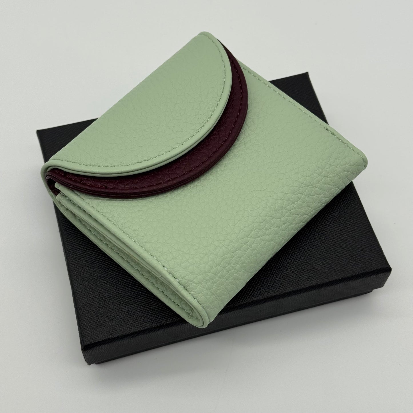 Faux Leather Two Tone Purse Gift Boxed