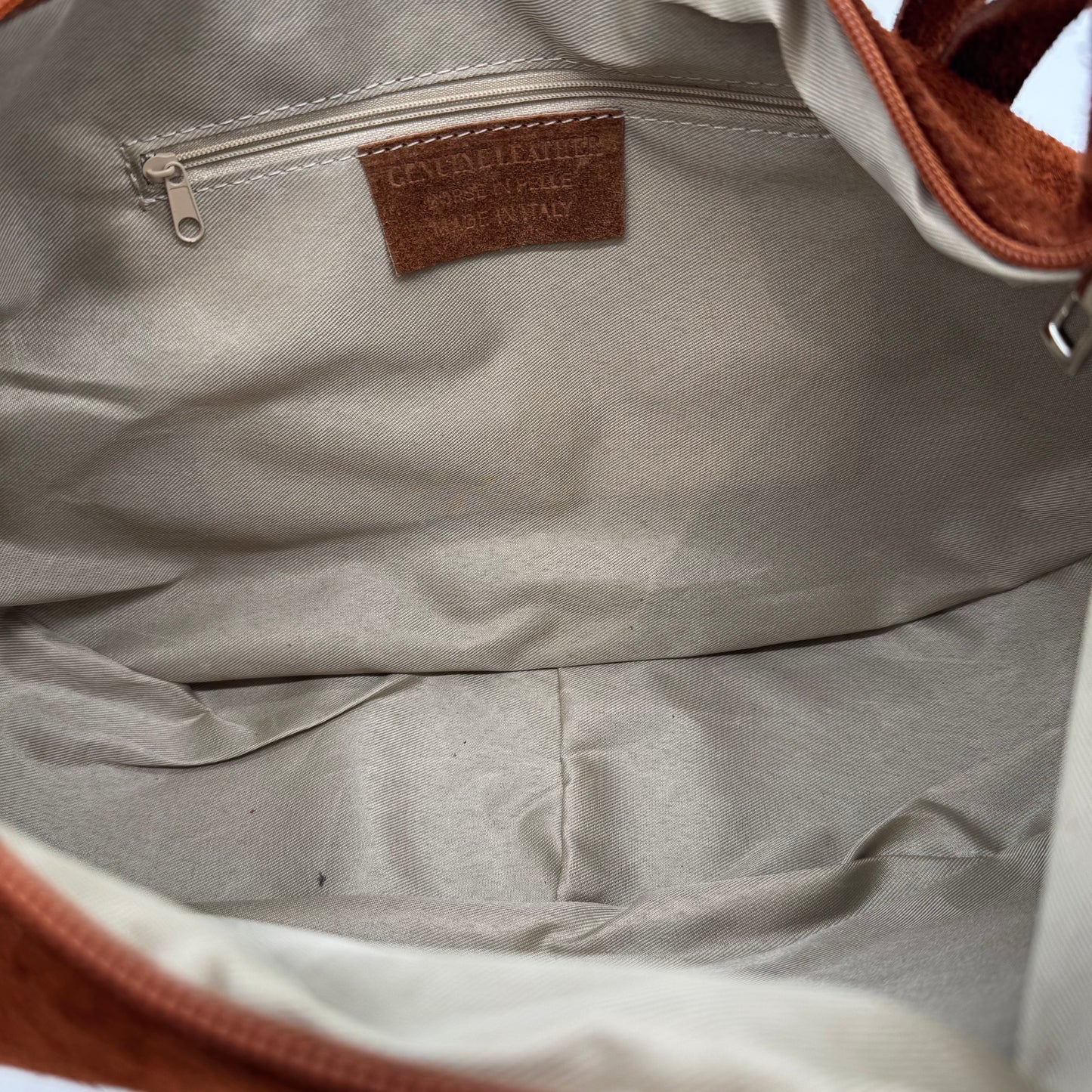 Suede Dumpling Style Crossbody Bag