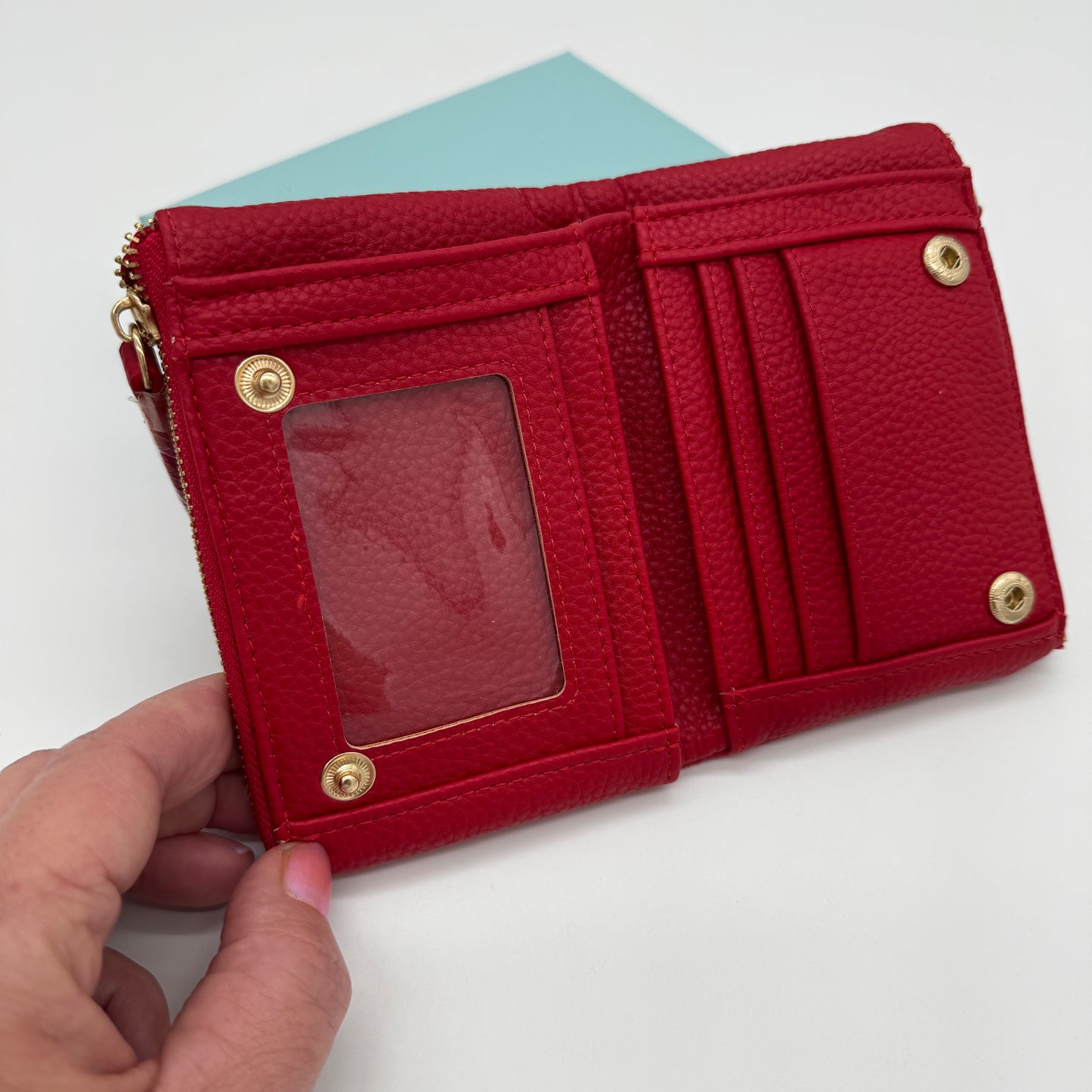 Faux Leather Folded Purse Gift Boxed