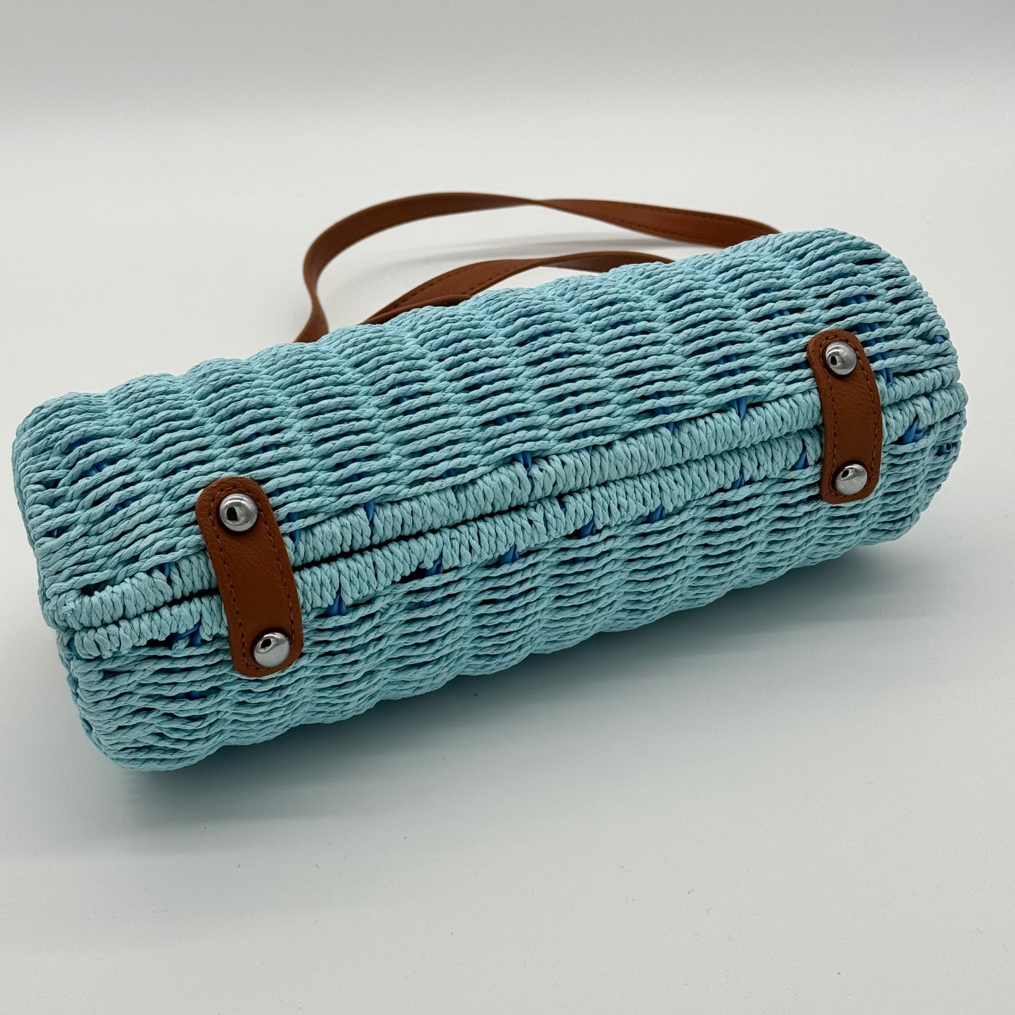 Straw Crossbody Grab Bag