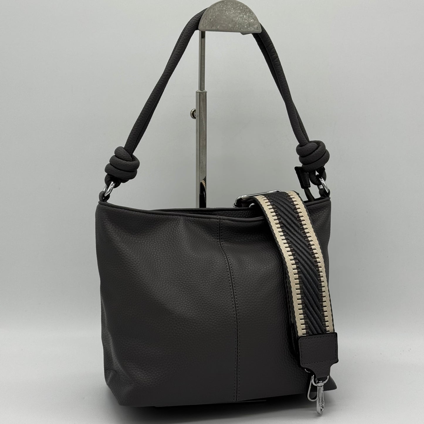 Faux Leather Knot Crossbody Bag