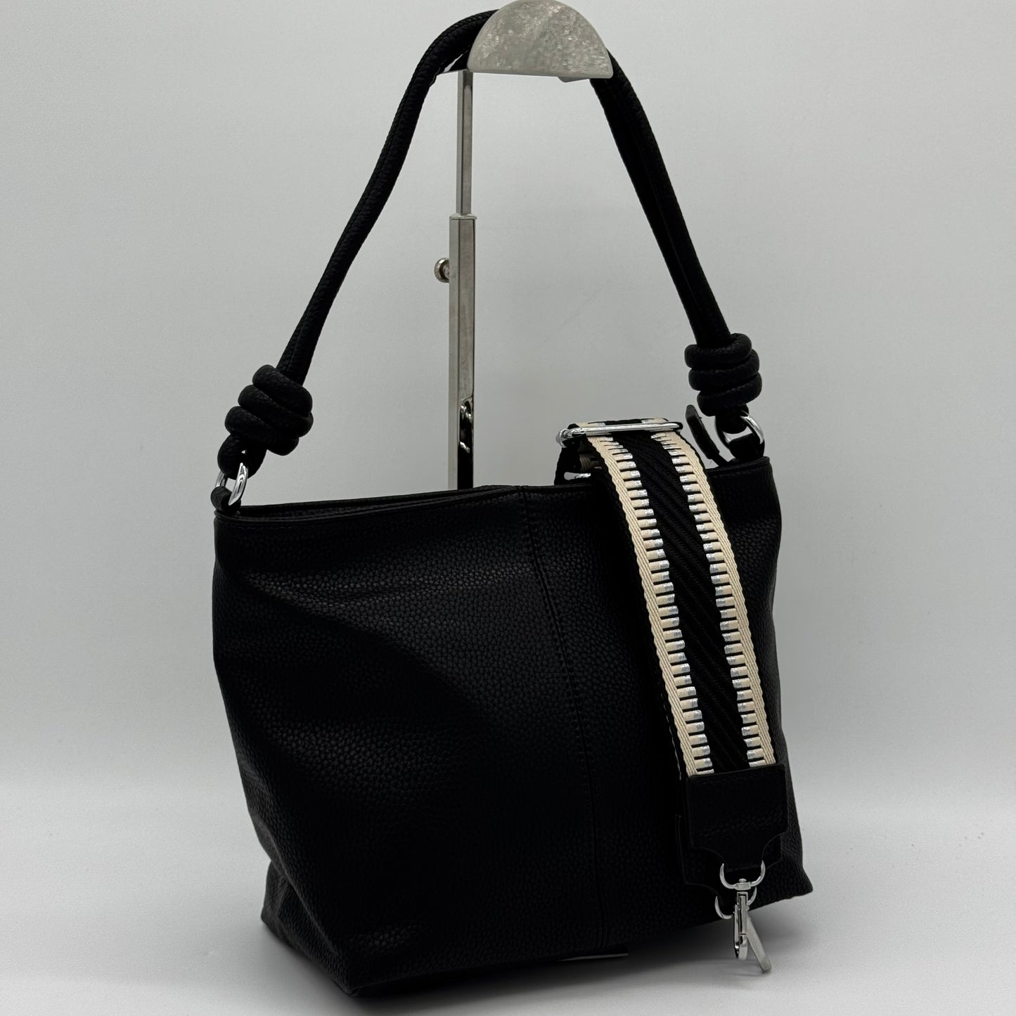 Faux Leather Knot Crossbody Bag