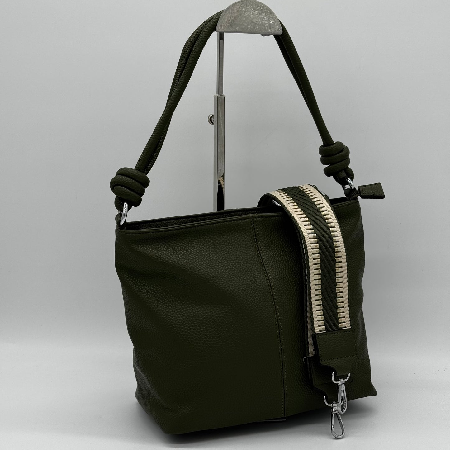 Faux Leather Knot Crossbody Bag