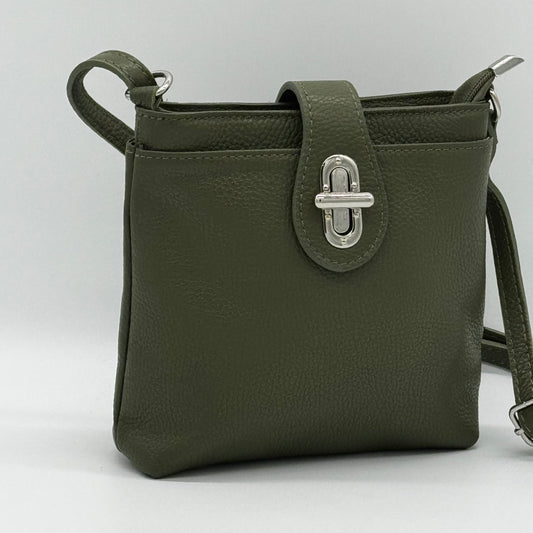 Leather Small Messenger Crossbody Bag