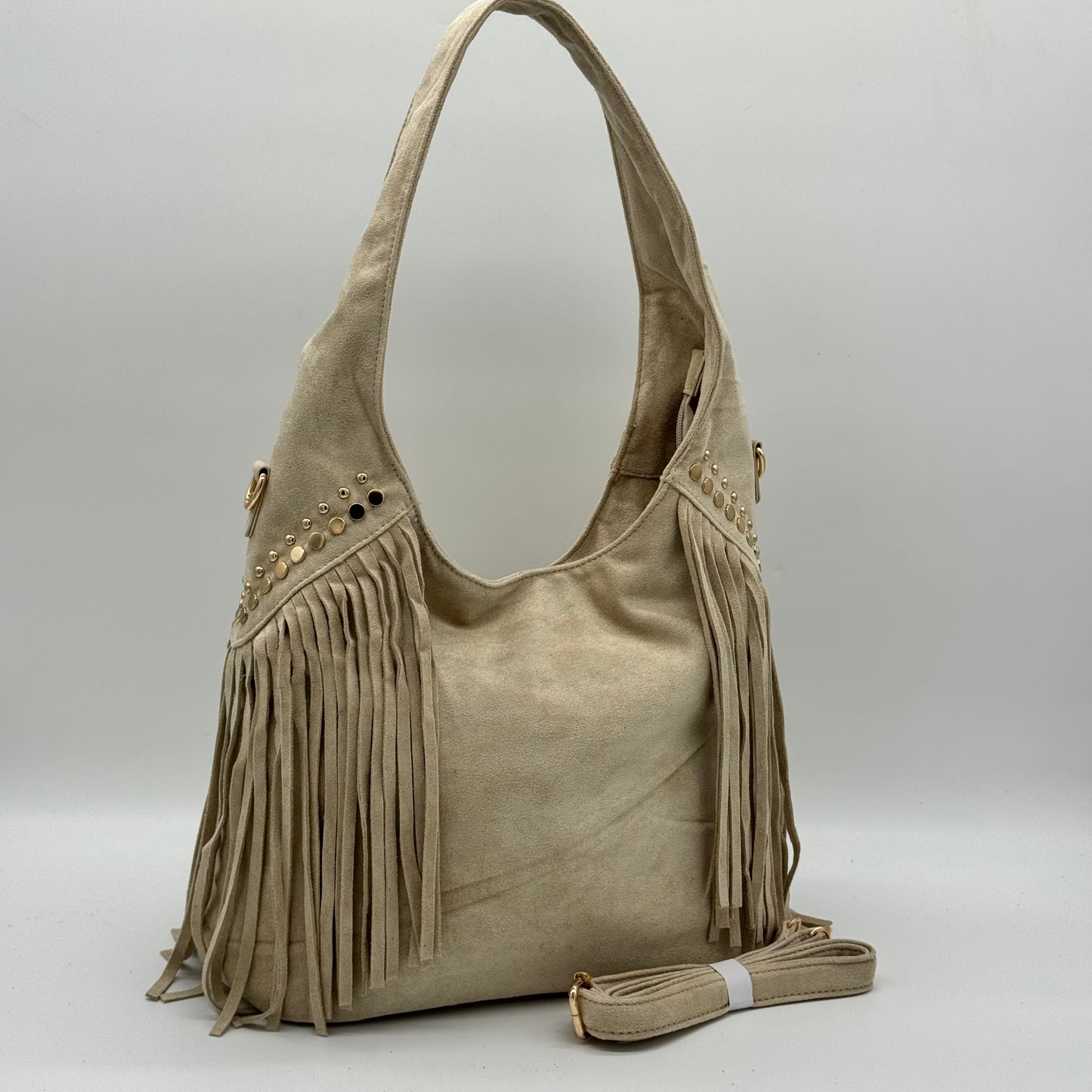 Faux Suede Boho Bag