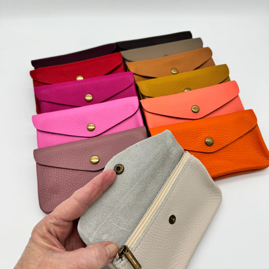 Leather Popper Purse