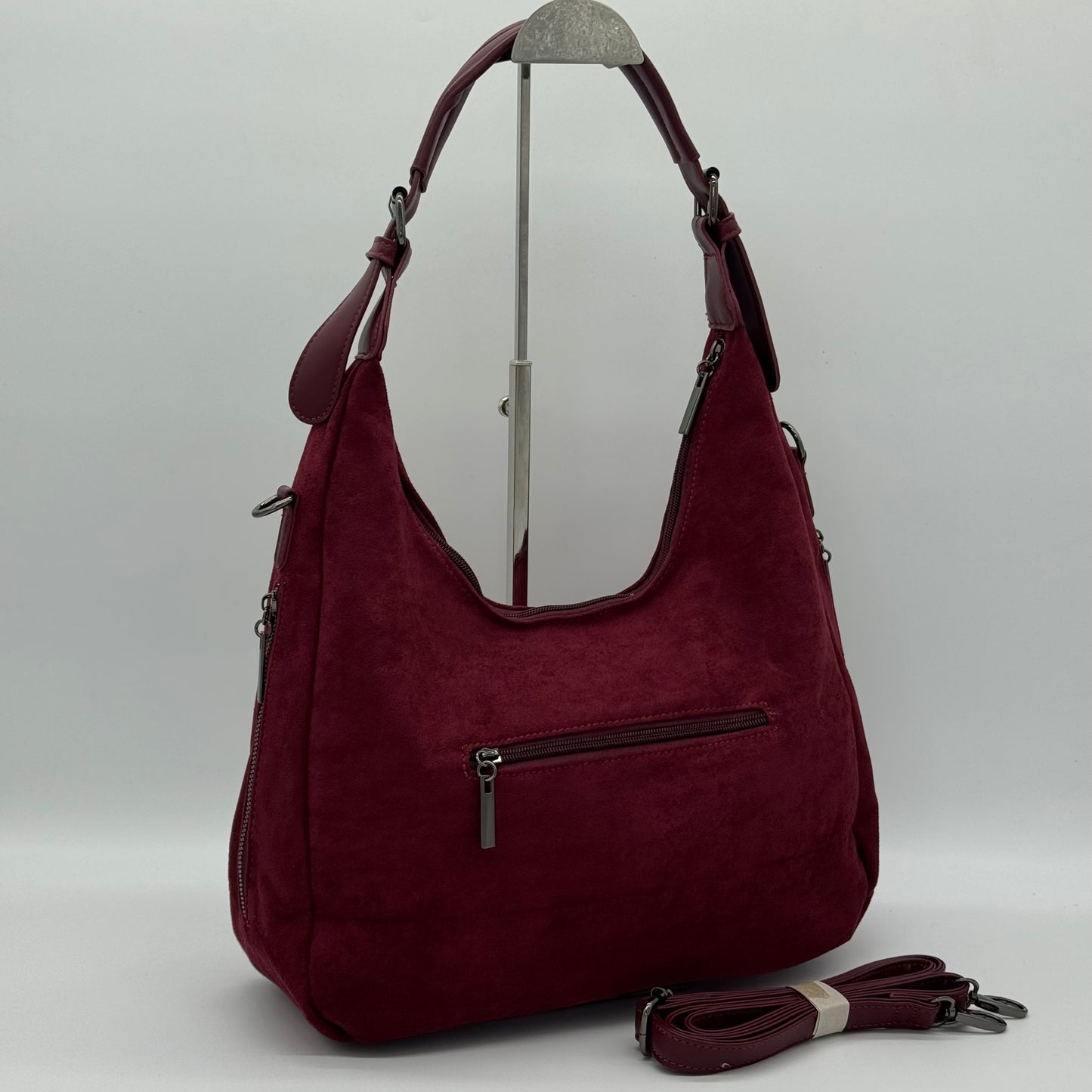 Faux Suede Shoulder Bag