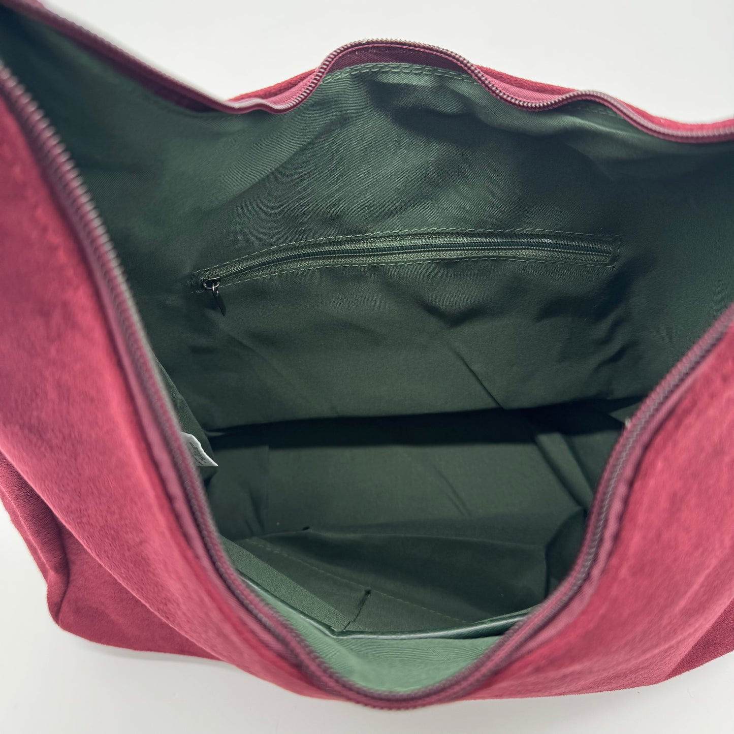 Faux Suede Shoulder Bag