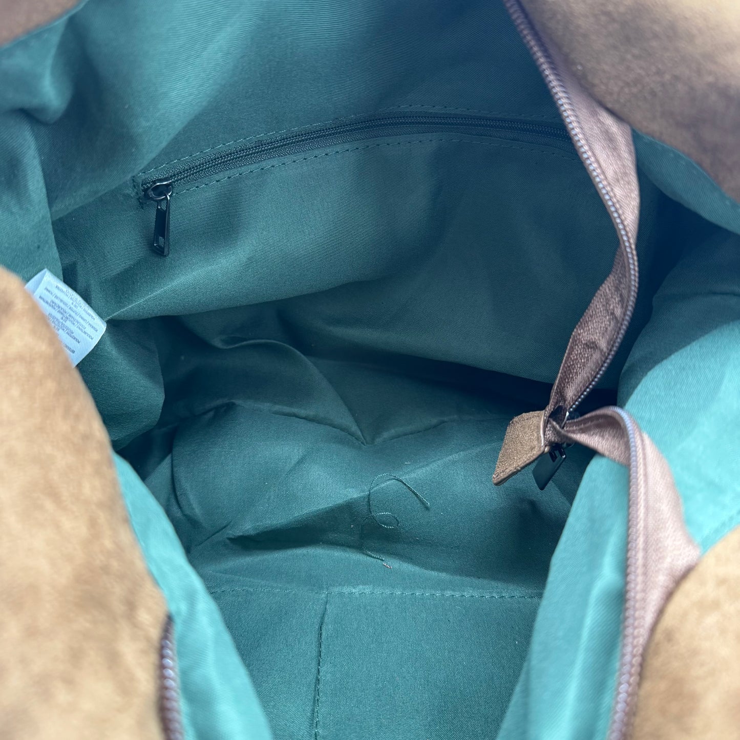 Faux Suede Shoulder Bag